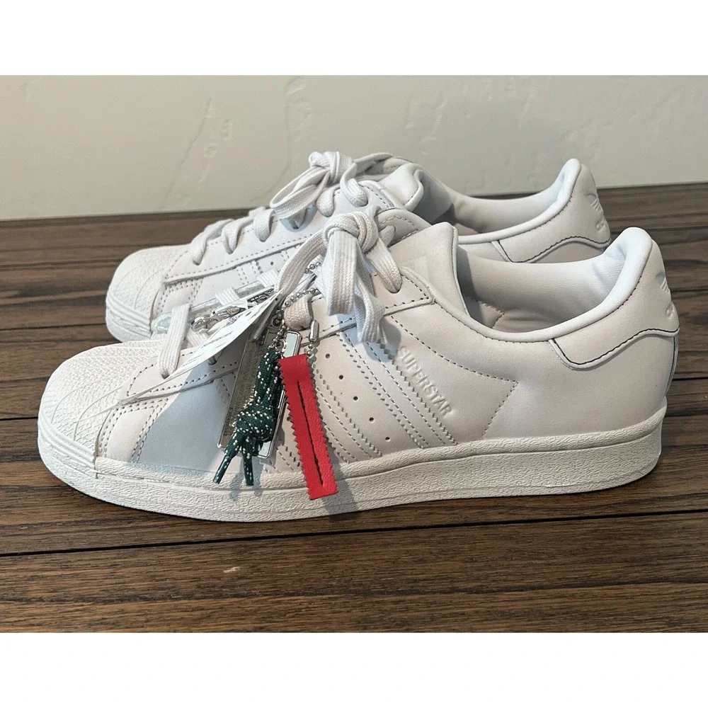 ADIDAS ORIGINALS SUPERSTAR GREY MEN CASUAL LEATHER SHOES SNEAKERS GX3623 SZ  5.5